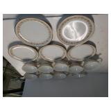 Japanese Imperial Gold Trimmed Cup & Saucers