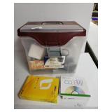 File Cabinet With Files, Cables, & More