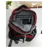 LL Bean Red/Grey Backpack