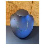 Sterling and Turquoise Wade Neclace