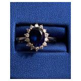 Beautiful Silver .925 with Sapphire like Stone