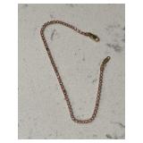 Vintage Pink Rhinestone Gold Bracelet - 24K hge