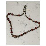 Vintage Fine Handcrafted Jasper Gold & Cloisonné