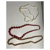 (3) Ladies Beaded Necklaces