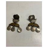 Ladies Dangle Earrings - Marked Baer SF