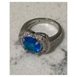 Blue Sapphire Stunning Cocktail Ring