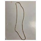 Ladies Rope Chain Necklace - Marked 14K