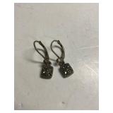 Ladies Small Dangle Earrings - Marked Sterling