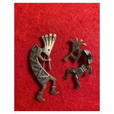 Sterling Silver Kokopelli Pins