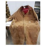 Tan Carhartt Anne Arundel Co Jumpsuit Sz 54 Reg