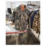 Columbia Sz Small Camo Rain Jacket & Pants