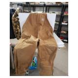 Tan Carhartt Insulated Overalls Sz 50 X 30