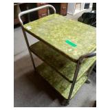 Green 3 Tier Serving Cart