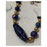 Vintage Fine Artisan Crafted Necklace - Sodalite