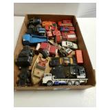 Assorted Toy Trucks & Cars. Boat