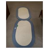 Blue/beige Woven Rugs(2)