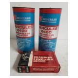 Hercules 2400 Smokeless Powder, Frontier