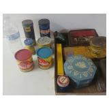 Vintage tins