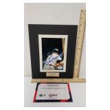 Autographed Print Of Mickey Mantle W/COA -