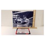 Autographed Print Of Joe DiMaggio & Mickey Mantle