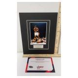 Autographed Print Of Muhammad Ali W/COA -