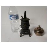 Cast Iron Pot Belly Stove And Oil Wick