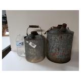 2 Vintage Gas Cans