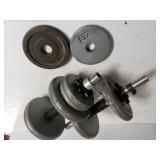 Metal Hand Weights With Plates