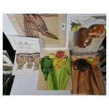 Assorted Paintings/drawings By Rose Doster