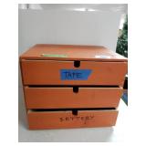 Table Top 3 Drawer Storage Unit