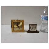 1 Bulova And 1 Namruf Desk Clocks