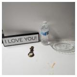 Wa Plaque,  Dish, And Levi Strauss Pocket Clip On