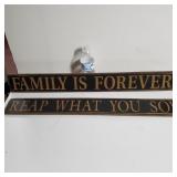 2 Wooden Plaques, 30" Long