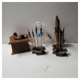 Duck Coasters, Duck Shoe Brush, And  2 Duck Decor