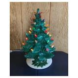 15" Lighted Ceramic Christmas Tree (works)