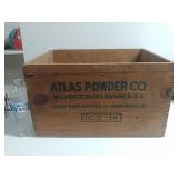 Vintage Atlas Powder Box