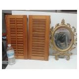 Window Shutters And Mirror