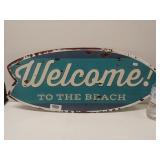 Welcome To The Beach Sign