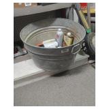 Metal Tub With Contents