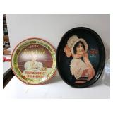Vintage Coca-cola Drink Metal Trays