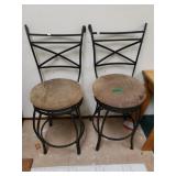 Rod Iron Bar Stools(2)