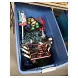 Tote With Assorted Christmas Items