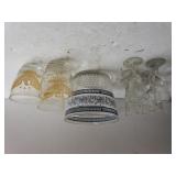 Bicentennial Glassware,  Glass Stemware & Roman