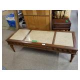 Sectional Coffee Table With Marble Top