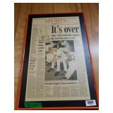 Cal Ripken Streak Over Article (Framed)