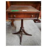 Pedestal Table With Drawer