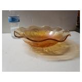 Vintage Carnival Glass Bowl