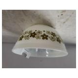Pyrex Green Flowered Small Mixing Bowl