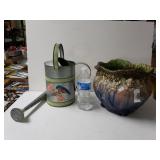 Vintage Planter And Watering Can. Watering Can