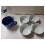 Dansk Bistro Bowls And Large Mug